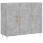 Concrete gray engineered wood sideboard 90x34x80 cm by vidaXL, Sideboards - Ref: Foro24-828096, Price: 84,12 €, Discount: %