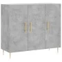 Concrete gray engineered wood sideboard 90x34x80 cm by vidaXL, Sideboards - Ref: Foro24-828096, Price: 80,95 €, Discount: %