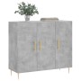 Concrete gray engineered wood sideboard 90x34x80 cm by vidaXL, Sideboards - Ref: Foro24-828096, Price: 84,12 €, Discount: %
