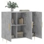 Concrete gray engineered wood sideboard 90x34x80 cm by vidaXL, Sideboards - Ref: Foro24-828096, Price: 84,12 €, Discount: %