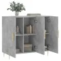 Concrete gray engineered wood sideboard 90x34x80 cm by vidaXL, Sideboards - Ref: Foro24-828096, Price: 80,95 €, Discount: %