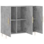 Concrete gray engineered wood sideboard 90x34x80 cm by vidaXL, Sideboards - Ref: Foro24-828096, Price: 84,12 €, Discount: %