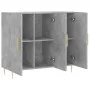 Concrete gray engineered wood sideboard 90x34x80 cm by vidaXL, Sideboards - Ref: Foro24-828096, Price: 80,95 €, Discount: %