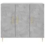 Concrete gray engineered wood sideboard 90x34x80 cm by vidaXL, Sideboards - Ref: Foro24-828096, Price: 80,95 €, Discount: %