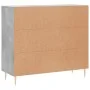 Concrete gray engineered wood sideboard 90x34x80 cm by vidaXL, Sideboards - Ref: Foro24-828096, Price: 80,95 €, Discount: %