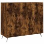 Sideboard aus geräuchertem Eichenholzwerkstoff, 90 x 34 x 80 cm von vidaXL, Sideboards - Ref: Foro24-828081, Preis: 83,57 €, ...