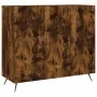 Smoked oak engineered wood sideboard 90x34x80 cm by vidaXL, Sideboards - Ref: Foro24-828081, Price: 82,52 €, Discount: %