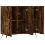 Smoked oak engineered wood sideboard 90x34x80 cm by vidaXL, Sideboards - Ref: Foro24-828081, Price: 82,52 €, Discount: %