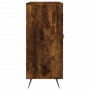 Smoked oak engineered wood sideboard 90x34x80 cm by vidaXL, Sideboards - Ref: Foro24-828081, Price: 83,48 €, Discount: %