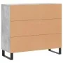 Engineered wood sideboard in concrete grey, 90x34x80 cm. by vidaXL, Sideboards - Ref: Foro24-828136, Price: 95,92 €, Discount: %