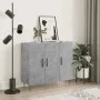 Concrete gray engineered wood sideboard 90x34x80 cm by vidaXL, Sideboards - Ref: Foro24-828104, Price: 81,64 €, Discount: %