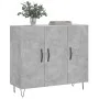 Concrete gray engineered wood sideboard 90x34x80 cm by vidaXL, Sideboards - Ref: Foro24-828104, Price: 81,64 €, Discount: %
