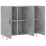 Concrete gray engineered wood sideboard 90x34x80 cm by vidaXL, Sideboards - Ref: Foro24-828104, Price: 81,64 €, Discount: %
