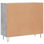 Betongraues Sideboard aus Holzwerkstoff, 90 x 34 x 80 cm von vidaXL, Sideboards - Ref: Foro24-828104, Preis: 82,29 €, Rabatt: %