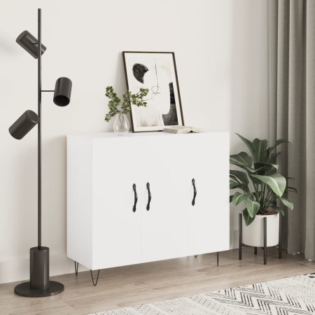 Weißes Sideboard aus Holzwerkstoff, 90 x 34 x 80 cm von vidaXL, Sideboards - Ref: Foro24-828100, Preis: 95,82 €, Rabatt: %