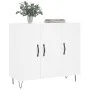 Aparador de madera de ingeniería blanco 90x34x80 cm de vidaXL, Aparadores - Ref: Foro24-828100, Precio: 94,34 €, Descuento: %