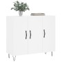 Weißes Sideboard aus Holzwerkstoff, 90 x 34 x 80 cm von vidaXL, Sideboards - Ref: Foro24-828100, Preis: 95,82 €, Rabatt: %