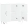 Aparador de madera de ingeniería blanco 90x34x80 cm de vidaXL, Aparadores - Ref: Foro24-828100, Precio: 94,34 €, Descuento: %
