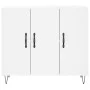 Aparador de madera de ingeniería blanco 90x34x80 cm de vidaXL, Aparadores - Ref: Foro24-828100, Precio: 94,34 €, Descuento: %