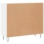 Aparador de madera de ingeniería blanco 90x34x80 cm de vidaXL, Aparadores - Ref: Foro24-828100, Precio: 94,34 €, Descuento: %