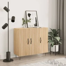 Sonoma Oak Engineered Wood Sideboard 90x34x80 cm by vidaXL, Sideboards - Ref: Foro24-828103, Price: 81,65 €, Discount: %