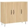 Sideboard aus Sonoma-Eichenholzwerkstoff, 90 x 34 x 80 cm von vidaXL, Sideboards - Ref: Foro24-828103, Preis: 81,64 €, Rabatt: %