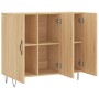 Sonoma Oak Engineered Wood Sideboard 90x34x80 cm by vidaXL, Sideboards - Ref: Foro24-828103, Price: 82,53 €, Discount: %