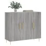 Sonoma gray engineered wood sideboard 90x34x80 cm by vidaXL, Sideboards - Ref: Foro24-828098, Price: 78,27 €, Discount: %