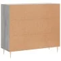 Sonoma gray engineered wood sideboard 90x34x80 cm by vidaXL, Sideboards - Ref: Foro24-828098, Price: 78,27 €, Discount: %