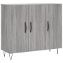 Sonoma gray engineered wood sideboard 90x34x80 cm by vidaXL, Sideboards - Ref: Foro24-828106, Price: 88,33 €, Discount: %