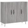 Sonoma gray engineered wood sideboard 90x34x80 cm by vidaXL, Sideboards - Ref: Foro24-828106, Price: 77,55 €, Discount: %