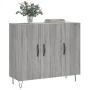 Aparador de madera de ingeniería gris Sonoma 90x34x80 cm de vidaXL, Aparadores - Ref: Foro24-828106, Precio: 86,96 €, Descuen...