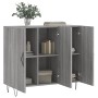 Sonoma gray engineered wood sideboard 90x34x80 cm by vidaXL, Sideboards - Ref: Foro24-828106, Price: 88,33 €, Discount: %