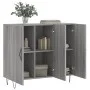 Sonoma gray engineered wood sideboard 90x34x80 cm by vidaXL, Sideboards - Ref: Foro24-828106, Price: 77,55 €, Discount: %