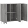 Sonoma gray engineered wood sideboard 90x34x80 cm by vidaXL, Sideboards - Ref: Foro24-828106, Price: 88,33 €, Discount: %