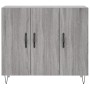 Sonoma gray engineered wood sideboard 90x34x80 cm by vidaXL, Sideboards - Ref: Foro24-828106, Price: 88,33 €, Discount: %