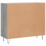 Sonoma gray engineered wood sideboard 90x34x80 cm by vidaXL, Sideboards - Ref: Foro24-828106, Price: 88,33 €, Discount: %