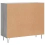 Sonoma gray engineered wood sideboard 90x34x80 cm by vidaXL, Sideboards - Ref: Foro24-828106, Price: 77,55 €, Discount: %
