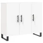 White engineered wood sideboard 90x34x80 cm by vidaXL, Sideboards - Ref: Foro24-828132, Price: 99,28 €, Discount: %