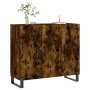 Smoked oak engineered wood sideboard 90x34x80 cm by vidaXL, Sideboards - Ref: Foro24-828137, Price: 83,66 €, Discount: %