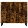 Smoked oak engineered wood sideboard 90x34x80 cm by vidaXL, Sideboards - Ref: Foro24-828137, Price: 83,66 €, Discount: %