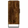 Smoked oak engineered wood sideboard 90x34x80 cm by vidaXL, Sideboards - Ref: Foro24-828137, Price: 83,66 €, Discount: %