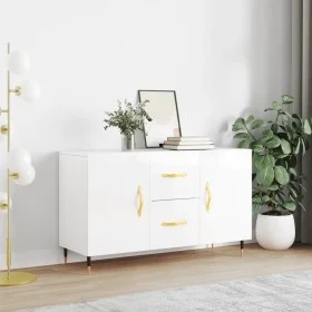 Hochglanzweißes Sideboard aus Holzwerkstoff, 100 x 36 x 60 cm von vidaXL, Sideboards - Ref: Foro24-828150, Preis: 114,18 €, R...