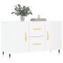 Hochglanzweißes Sideboard aus Holzwerkstoff, 100 x 36 x 60 cm von vidaXL, Sideboards - Ref: Foro24-828150, Preis: 115,66 €, R...