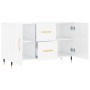 Hochglanzweißes Sideboard aus Holzwerkstoff, 100 x 36 x 60 cm von vidaXL, Sideboards - Ref: Foro24-828150, Preis: 115,66 €, R...