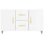 Glossy white engineered wood sideboard 100x36x60 cm by vidaXL, Sideboards - Ref: Foro24-828150, Price: 114,18 €, Discount: %