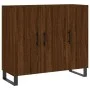 Sideboard aus eichenbraunem Holzwerkstoff, 90 x 34 x 80 cm von vidaXL, Sideboards - Ref: Foro24-828139, Preis: 82,33 €, Rabat...