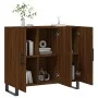 Sideboard aus eichenbraunem Holzwerkstoff, 90 x 34 x 80 cm von vidaXL, Sideboards - Ref: Foro24-828139, Preis: 82,33 €, Rabat...