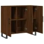 Sideboard aus eichenbraunem Holzwerkstoff, 90 x 34 x 80 cm von vidaXL, Sideboards - Ref: Foro24-828139, Preis: 82,33 €, Rabat...