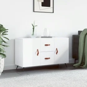 Glossy white engineered wood sideboard 100x36x60 cm by vidaXL, Sideboards - Ref: Foro24-828142, Price: 87,71 €, Discount: %